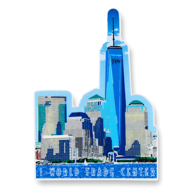 Vinyl Freedom Tower One World Trade Center Sticker (2.5x3")