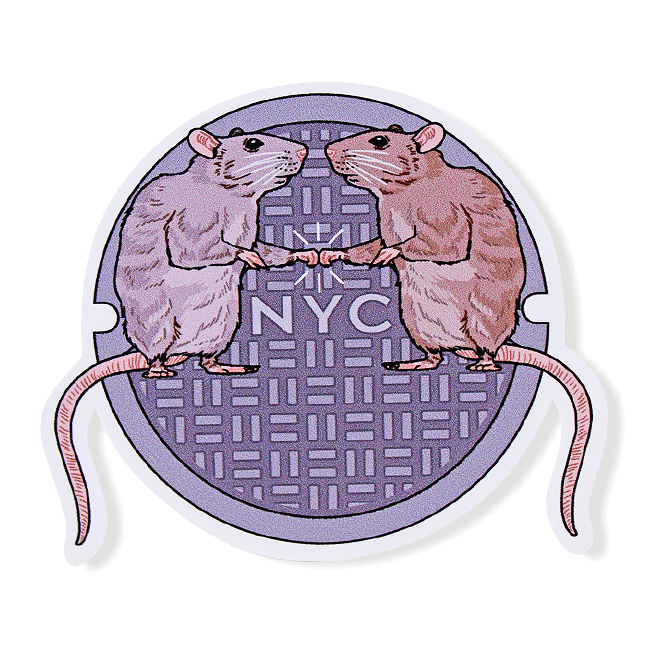 Sewer Rats of NYC Die-Cut Vinyl Sticker