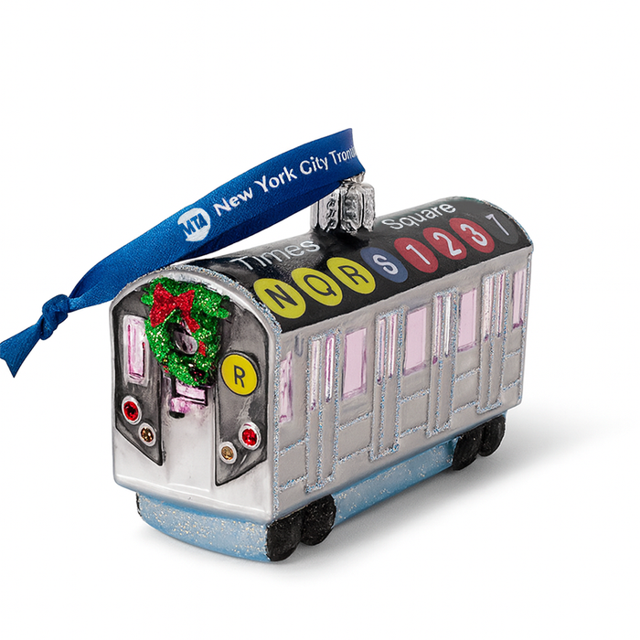 Times Square Express™ Subway Train Glass Ornament