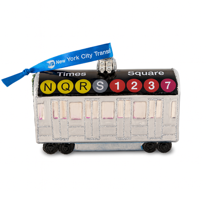 Times Square Express™ Subway Train Glass Ornament