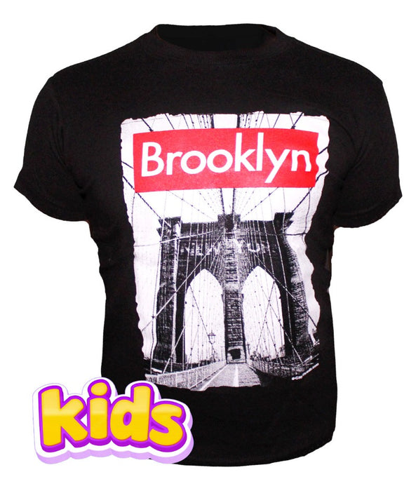 Youth Box Logo Brooklyn Shirt | Brooklyn Bridge Shirt