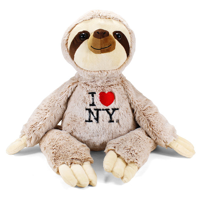 Sloth Stuffed Animal I Love NY Gift | I Love NY Toy (3 Sizes)