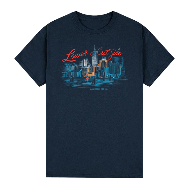 Lower East Side Manhattan T Shirt (6 Sizes)[2 Colors]