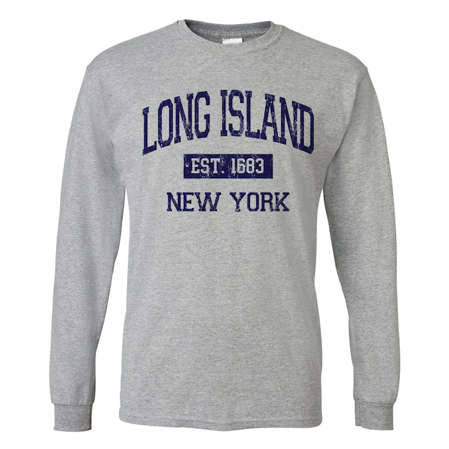 Long Sleeve Vintage Est. 1683 LONG ISLAND Shirt (2 Colors) | NYC T Shirt