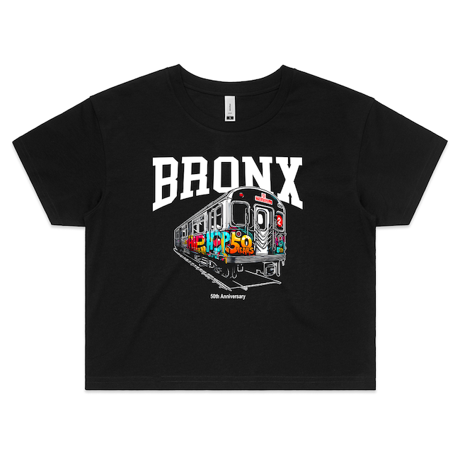 50th Anniversary Edition Ladies BRONX Crop Top Shirt (7 Sizes)