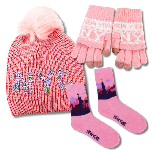 New York Gifts For Her Winter Gift Set | 3 -Piece New York Winter Accessories (2 Colors)