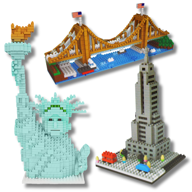 New York City Building Blocks Lego Set (3 Piece) | New York Gifts For Kids