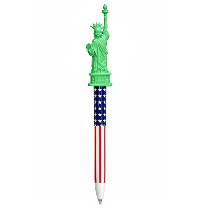 USA Liberty Twist Pen — Sculpted Statue Topper
