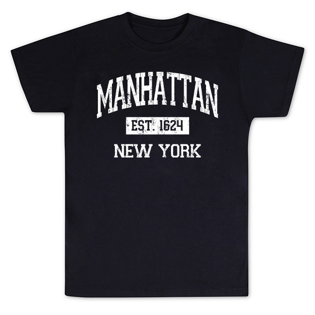 Vintage Est. 1624 MANHATTAN Shirt (4 Colors) | Manhattan T Shirt