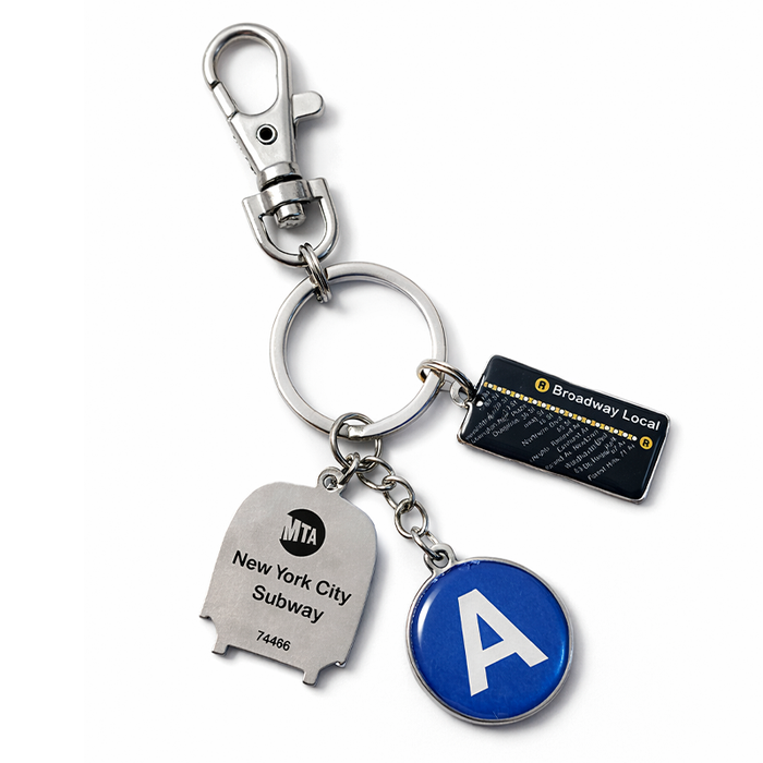 New York City Subway “Broadway Local” Charm Keychain