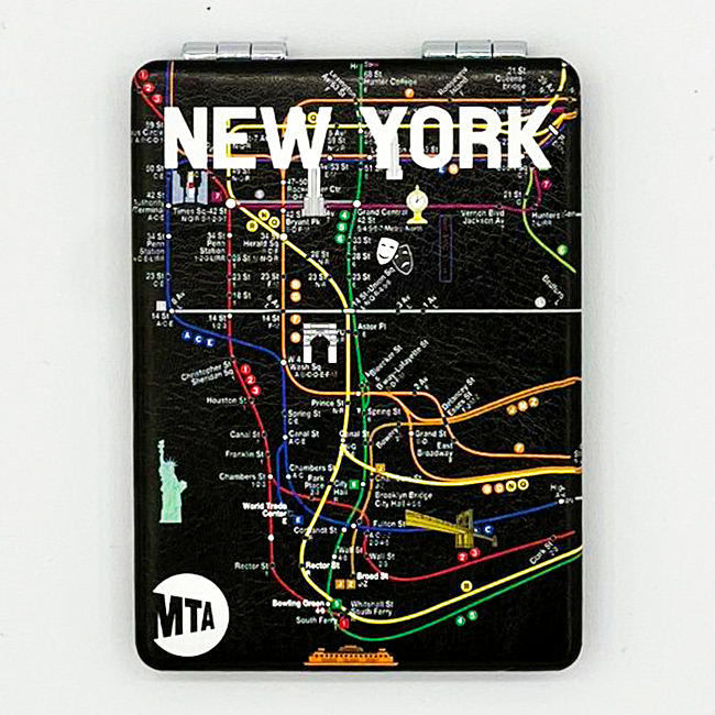 MTA New York Subway Map Compact Mirror (2 styles)