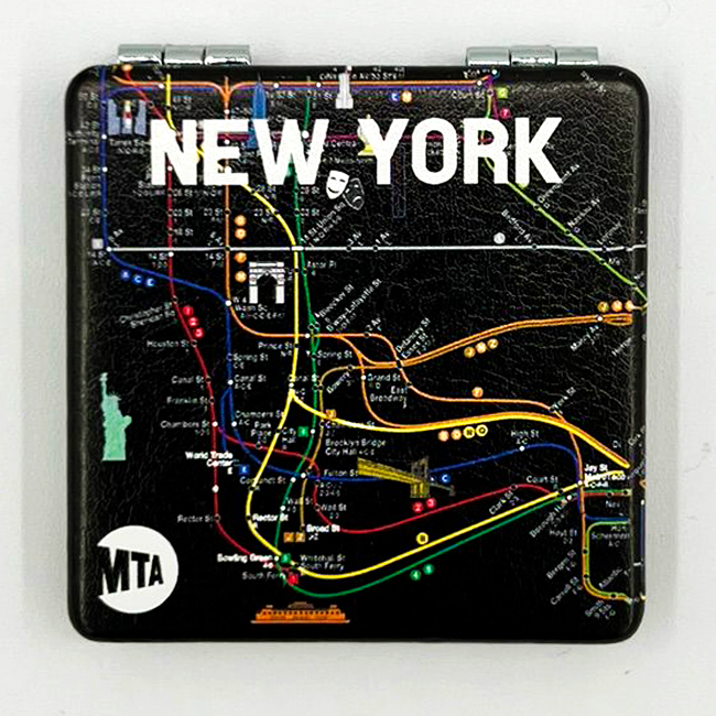 MTA New York Subway Map Compact Mirror (2 styles)