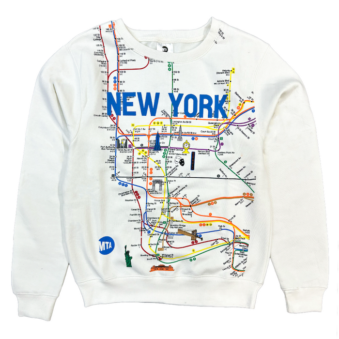 Official MTA Sweatshirt | New York Subway Metro Transit Crewneck Sweatshirt (2 Colors)