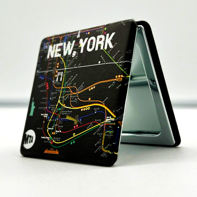 MTA New York Subway Map Compact Mirror (2 styles)