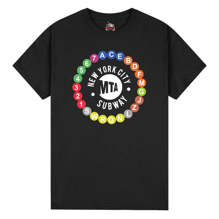 Classic New York City MTA Subway Lines T-Shirt (2 Colors)