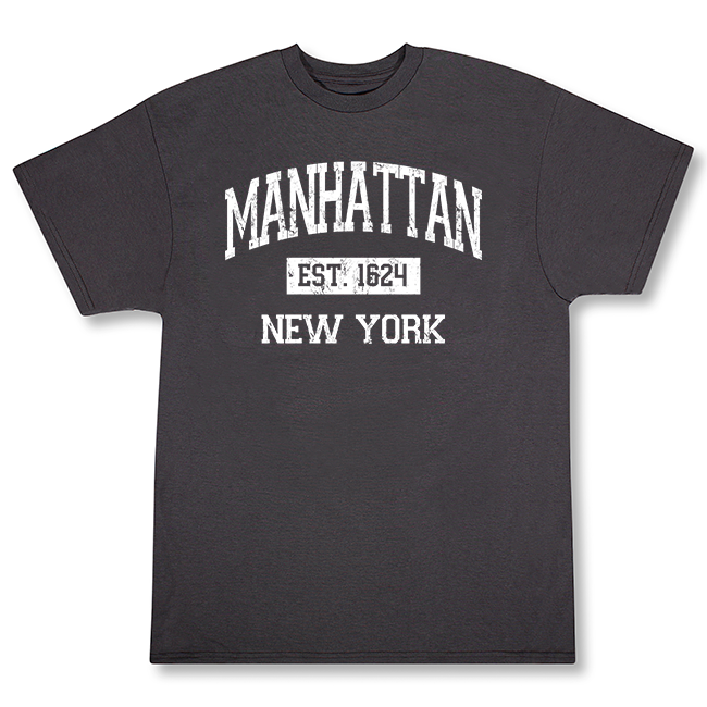 Vintage Est. 1624 MANHATTAN Shirt (4 Colors) | Manhattan T Shirt