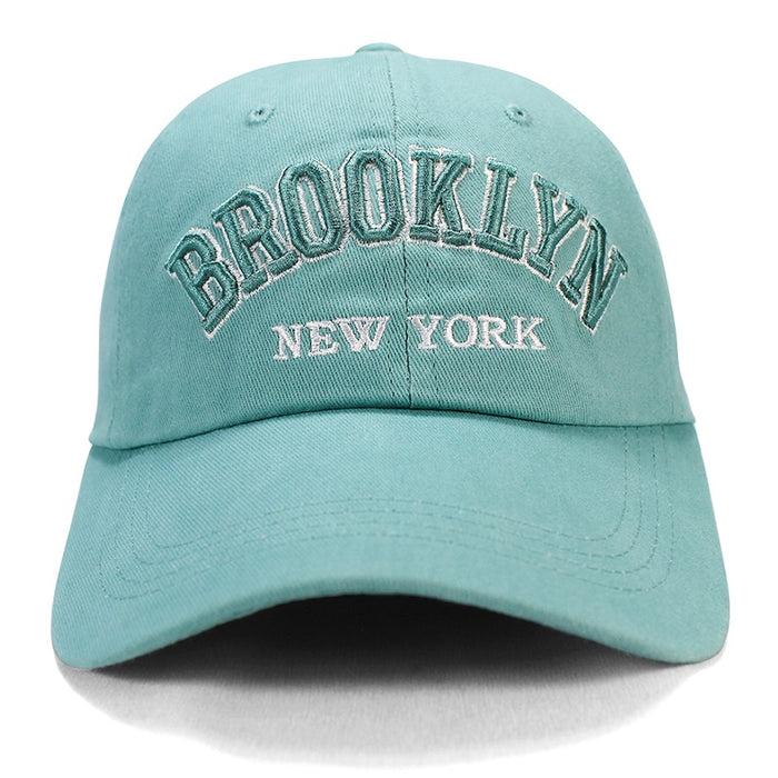 Brooklyn NY Classic Baseball Cap - Mint & Pink