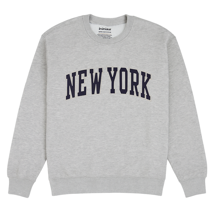 New York Jersey Appliqué Crewneck (2 Colors)