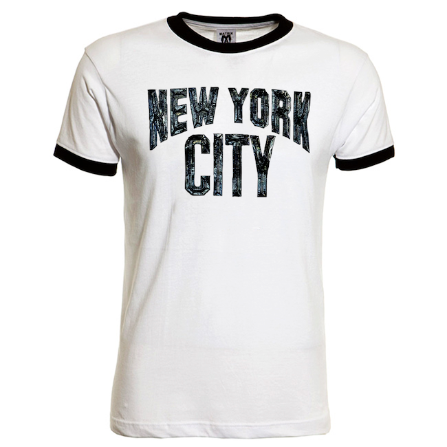 Faux Alligator Skin White Lennon New York T-Shirt | NYC T-Shirt (5 Sizes)