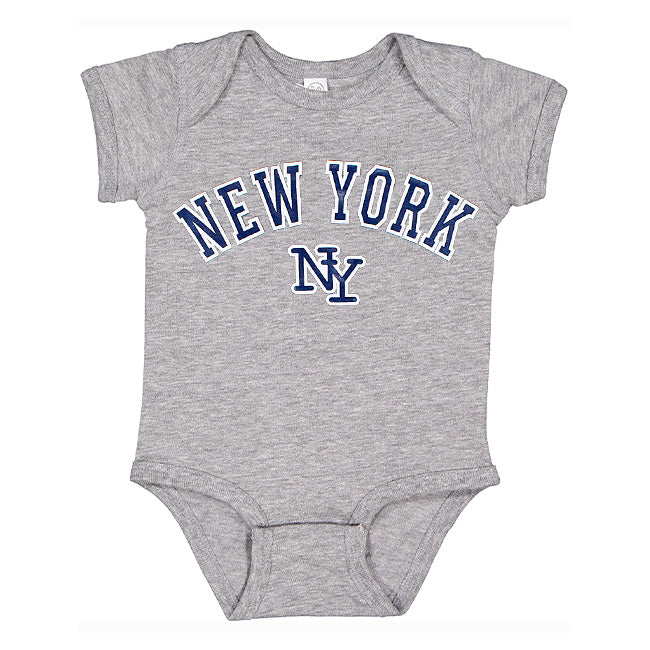Classic Cool Grey New York Onesie Baby One-Piece