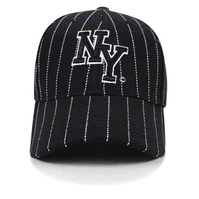 Adult Embroidered Pinstriped New York Hat (4 Colors)