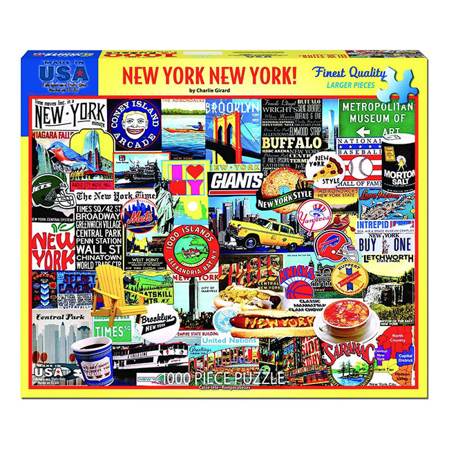 New York Puzzle Staple Themes of New York (1000 Pieces) | NYC puzzle