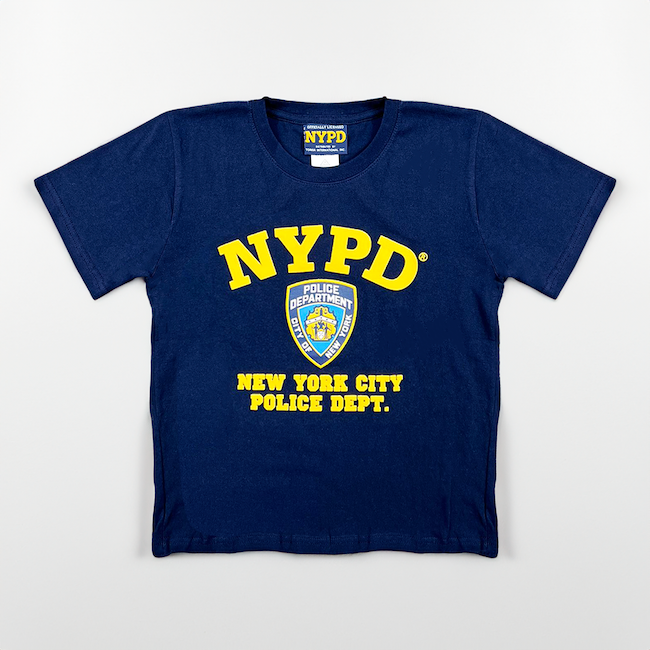 Kid's Official Licensed NYPD Shirt | NYPD Navy Blue T Shirt (2 Font Colors)