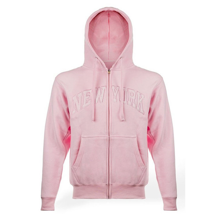 Classic All Pink NEW YORK Zip-Up Hoodie (5 Sizes)