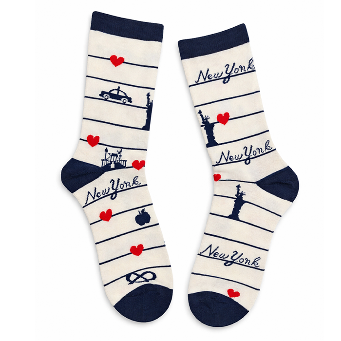 NY Love Pinstripe Socks