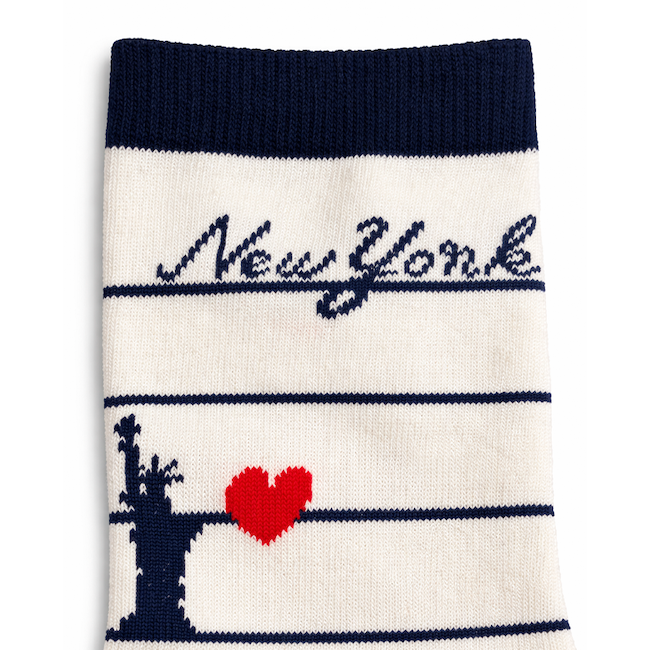 NY Love Pinstripe Socks