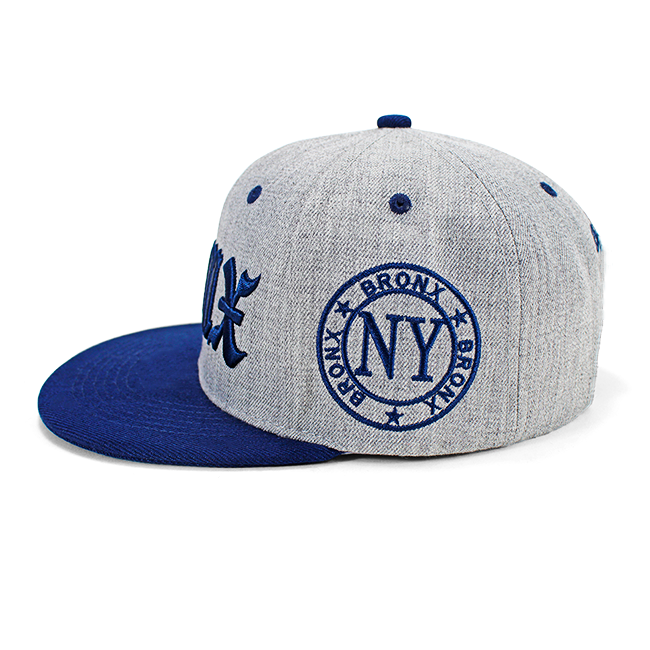 Grey BRONX Snapback Flat Hat (4 Colors)