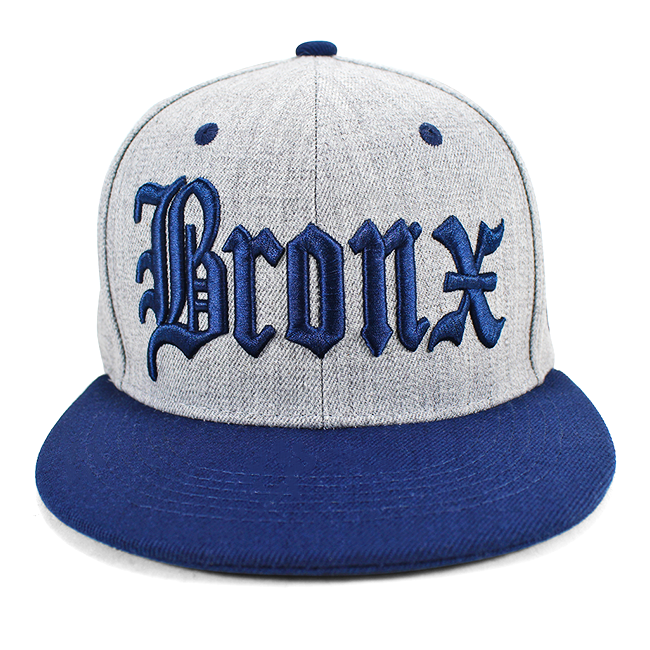 Grey BRONX Snapback Flat Hat (2 Colors)