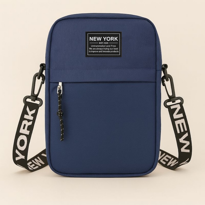 Mid-Size Nylon Strap New York Crossbody Bag (5 Colors)
