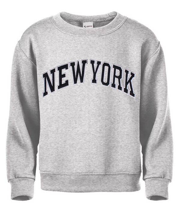 Embroidered Black New York Sweatshirt | New York Apparel (5 Sizes)[4 Colors]