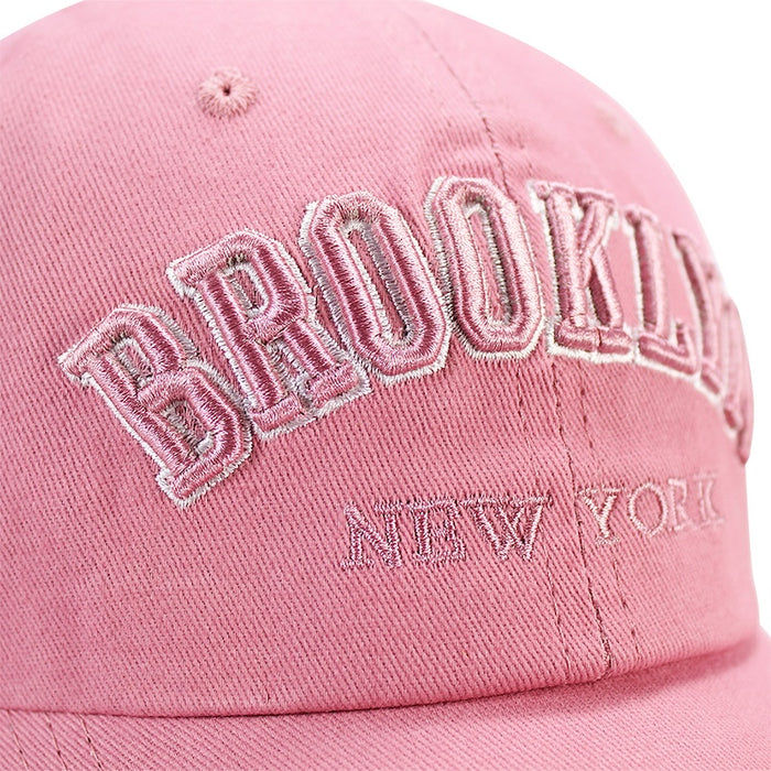 Brooklyn NY Classic Baseball Cap - Mint & Pink