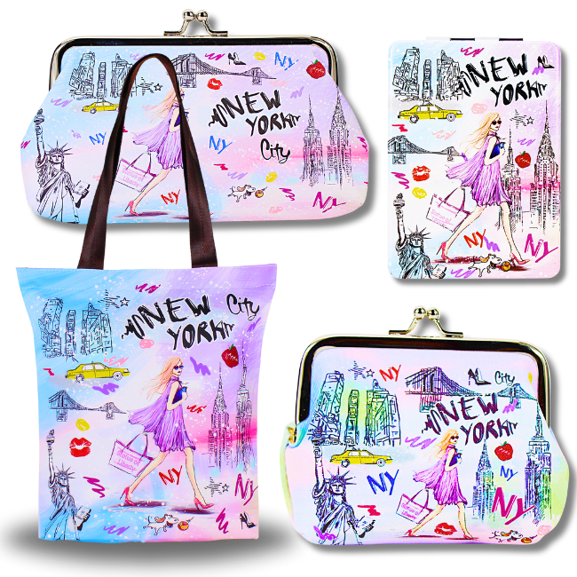 New York Gifts for Her Feminine Fashion Gift Box | Gifts from NYC for Her (4-piece Set)
