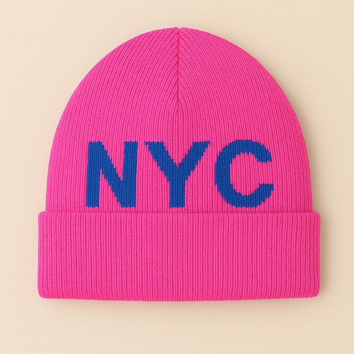 NYC Oversized Logo Wool Beanie — Loft Club Limited Release
