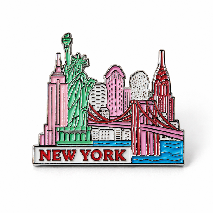 New York City Landmark Souvenir Pin