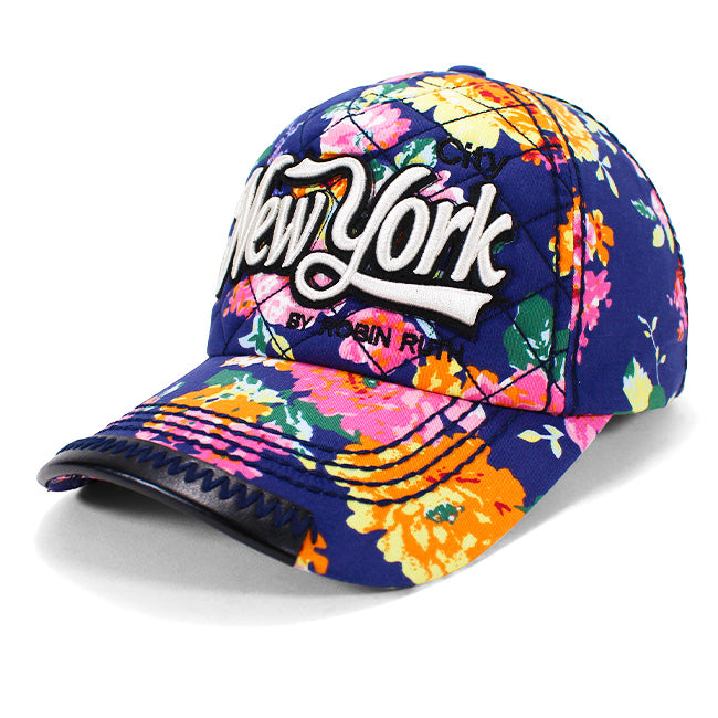 Floral Embroidered New York Hat Snapback | Floral NYC Hat (3 Colors)