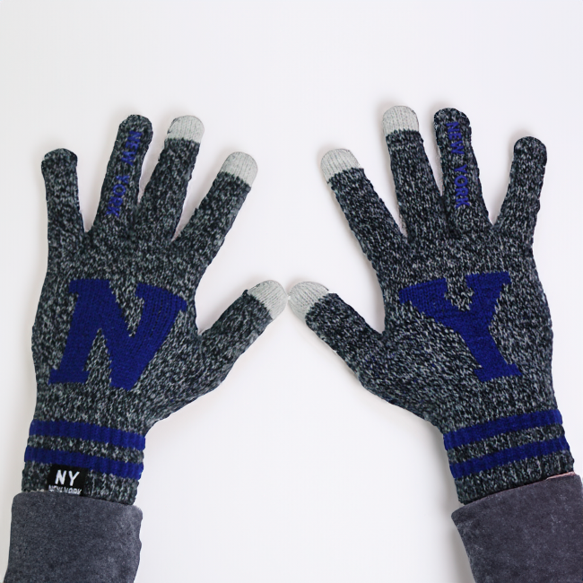 Smart Touch Knitted New York Gloves (3 Dual Blend Colors)