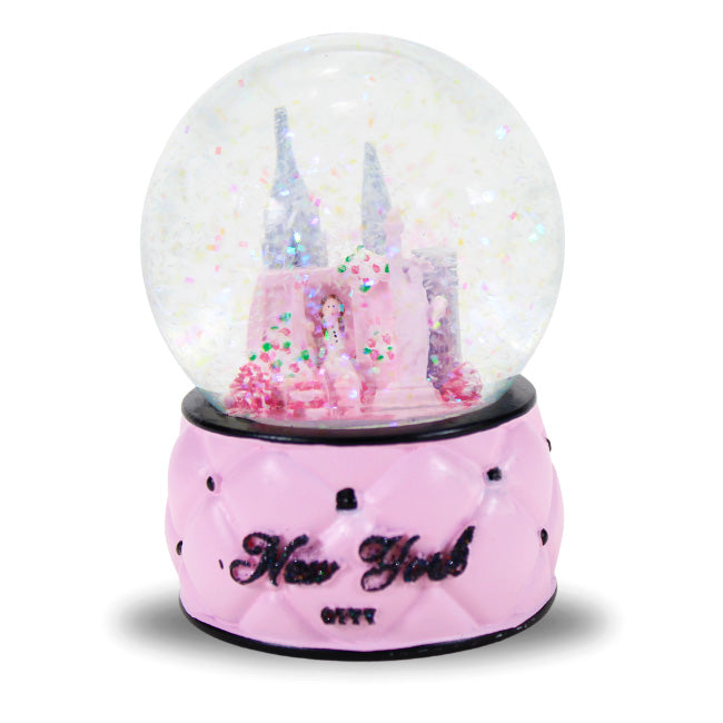 Pink Skate in NYC Snow Globe | New York Snow Globe (2 Sizes) | New York Gift for Her