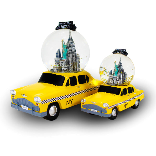 3D Yellow Cab Taxi New York Snow Globe | NYC Snow Globe (2 Sizes)