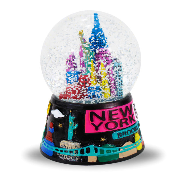 Neon New York Snow Globe | NYC Snow Globe (3 Sizes)