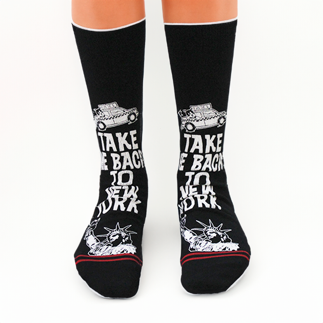 "Take Me Back to New York" Socks (2 Colors)