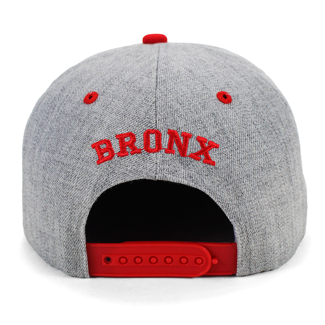 Grey BRONX Snapback Flat Hat (2 Colors)