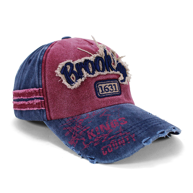 Distressed "Kings County" Brooklyn Cap | Adjustable Brooklyn Hat (4 Colors)