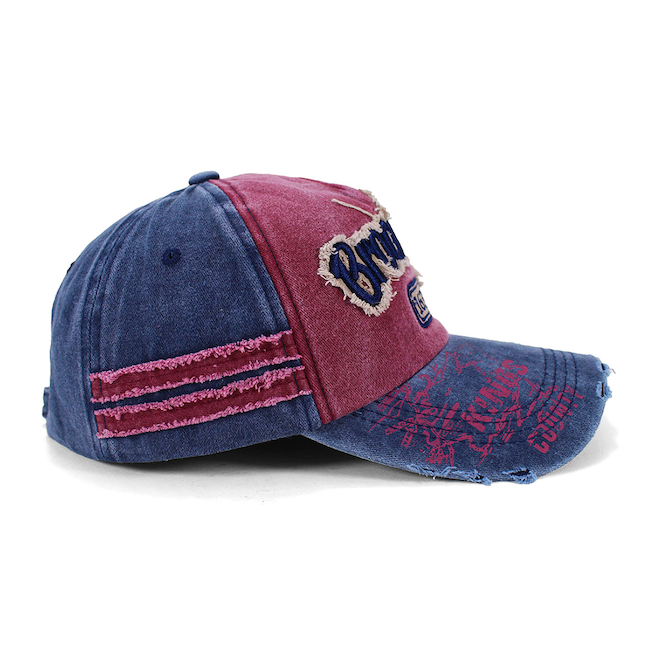 Distressed "Kings County" Brooklyn Cap | Adjustable Brooklyn Hat (6 Colors)