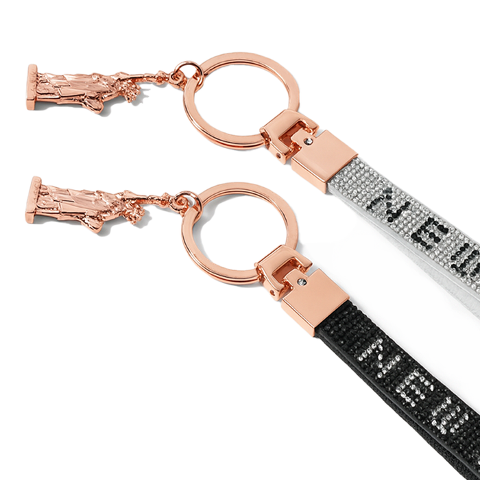 NEW YORK Luxe Rhinestone Keychain
