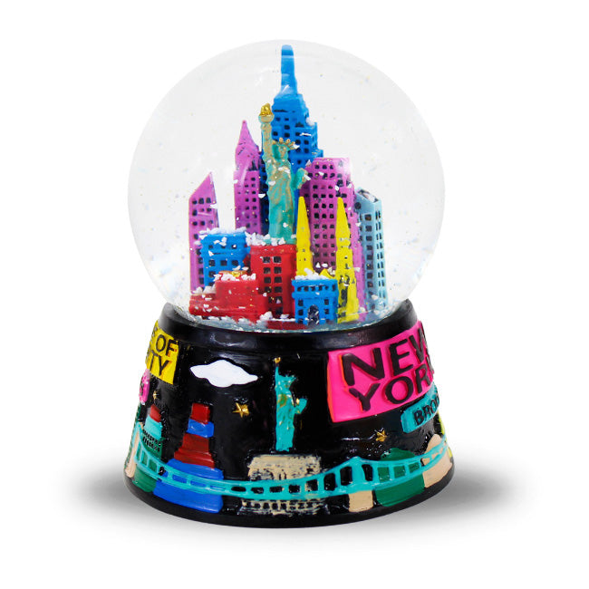 Neon New York Snow Globe | NYC Snow Globe (3 Sizes)