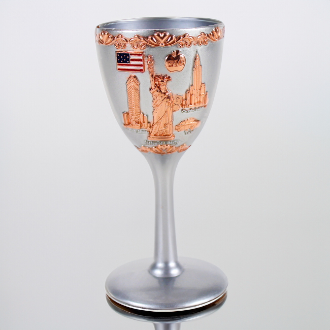Gilded Monuments: 3D Chalice NYC Shot Glass (2 Colors)
